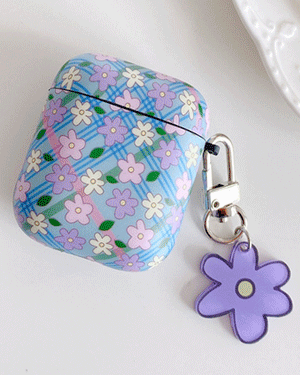 아멜리에 젤리 실리콘 플라워 꽃무늬 빈티지 로맨틱 에어팟 에어팟프로 케이스 펜던트 키링 열쇠고리