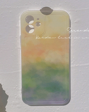 펠리시티 파스텔 그라데이션 젤리 실리콘 핸드폰 빈티지 로맨틱 러블리 휴대폰 아이폰케이스 7 8 SE2 X XS Max 11 12 미니 프로 맥스