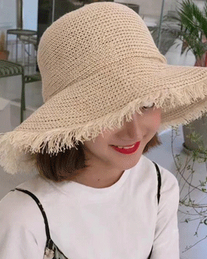 마리안느 밀짚 왕골 라탄 리본 바캉스 비치 벙거지 플로피햇 모자 챙넓은 빈티지 캐주얼 자외선 차단 햇빛 가리개 라피아햇 여름 챙모자 태슬 버킷햇