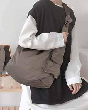 타비아 심플 베이직 캐주얼 에코 호보 가방,대학생 직장인 무지 데일리 가벼운 빈티지 숄더 크로스백 천가방