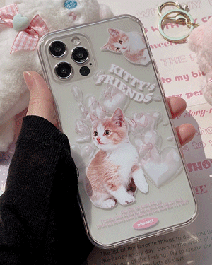 샤이엔 투명 젤하드 러블리 고양이 핸드폰 집사 커플 휴대폰 갤럭시케이스 S9 노트 9 10 20 플러스 울트라 S10 E 5G S20 S21 S22